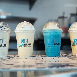 Cookies n Cream, Vanilla, Blue Horchata, Oblea Cajeta Shake