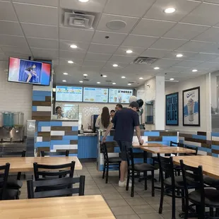 Inside restaurant