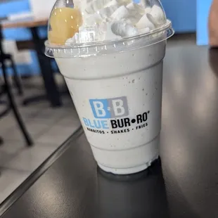 Pineapple shake. Not much pineapple flavor