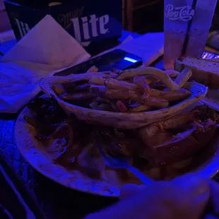 a plate of food on a table