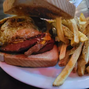 Fried bologna sandwich, was ok, but lots to eat.