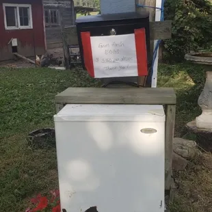 A dozen fresh eggs for $3.50. Perfect for omelettes or a frittata.