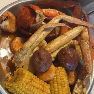 Crab Legs with Lobster