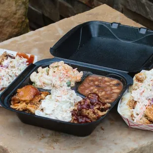 Luau Platter, has all 5 of our standard menu items, all in one meal! Enough to share!