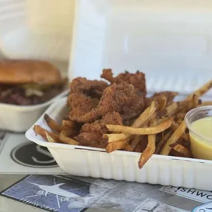 House brined chicken strips!