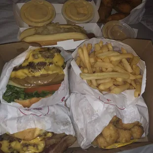 Big giant juicy burgers