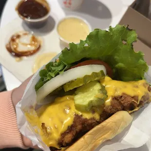 Chicken Tender Sandwich w/ cheese