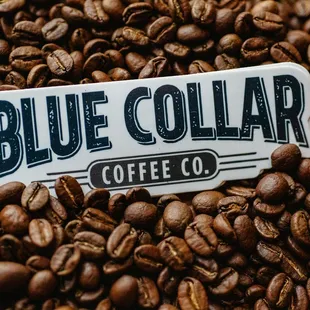 a pile of coffee beans