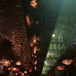 The inside of the bar