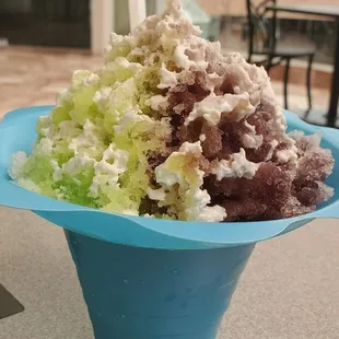 Lemon lime and grape with cream