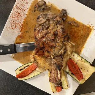 Hand Cut Smothered Pork Chop