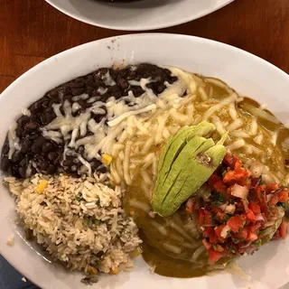 Stacked Wild Mushroom Enchiladas