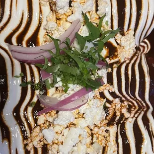 a plate of food on a table