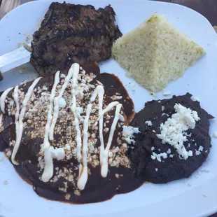 Mole Negro Enchiladas