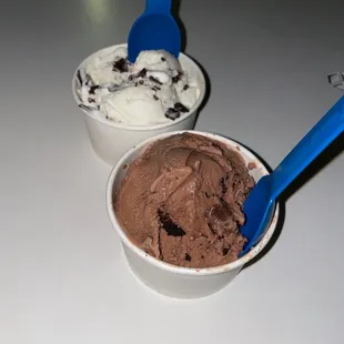 Blue cow patty &amp; mint chip!