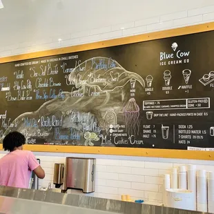 a woman at the counter