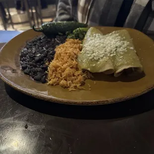 Carne asada enchiladas