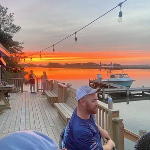 Sunset views out back.