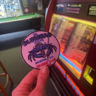 Juke box and pool table. Buy 100 beers and you're inducted in the Crabbie Club!