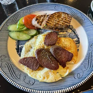 Zaatar Eggs and Sujuk