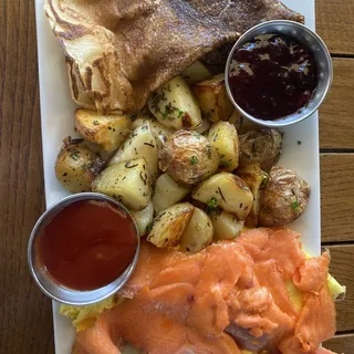 3 Eggs Scrambled with Lox