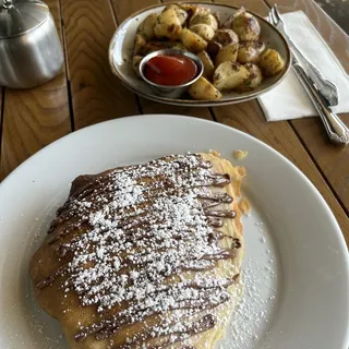 Nutella Banana Strawberry Crepe