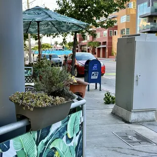 We parked close by in metered street spot. Blue Daisy in Santa Monica is featured on my international website at classicbitesandbrews.com