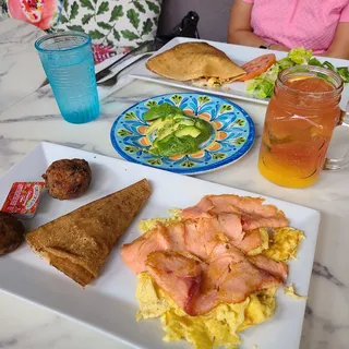 3 Eggs Scrambled with Lox