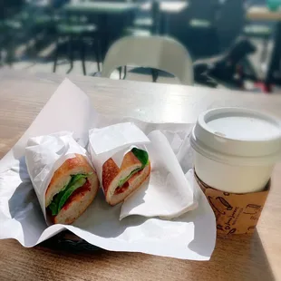 BLT Panini and Americano