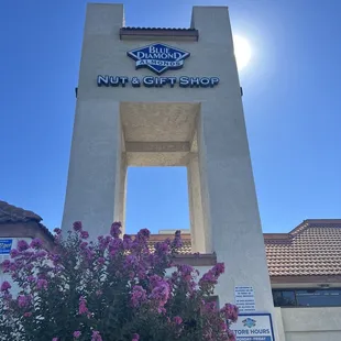 the front of the building