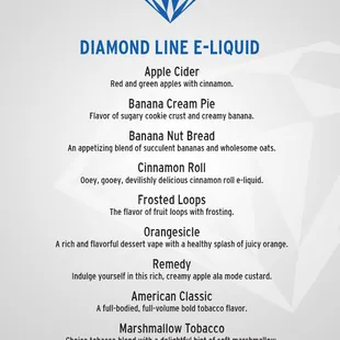 Diamond Line Menu