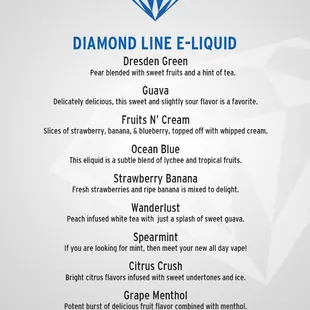 Diamond Line Menu