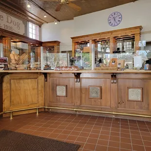 a woman at the counter