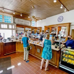 customers at the counter