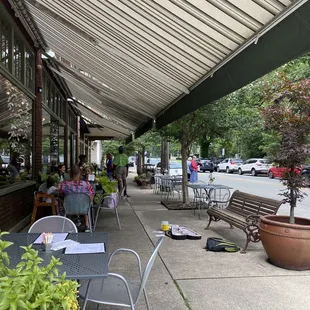 outside seating area