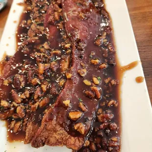 Sweet bacon with pecans