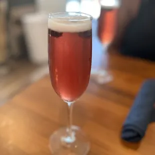 Blueberry pomegranate mimosa