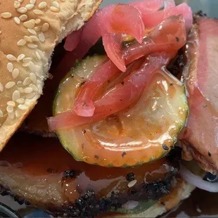 great brisket &amp; pickles!