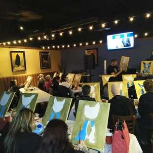 VGK Paint Night here at Blue Dogs! Every 4th Wednesday join ArtParty4U &amp; paint your own unique masterpiece! PLUS unlimited wine &amp; snacks.