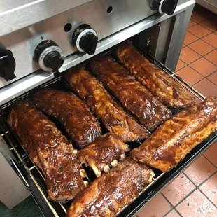 ribs, food, bbq ribs