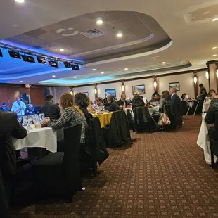 people sitting at tables