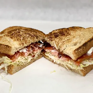 Bacon, lettuce, and tomato sandwich!