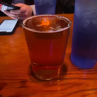 a close up of a drink