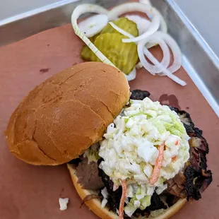 Brisket with Slaw