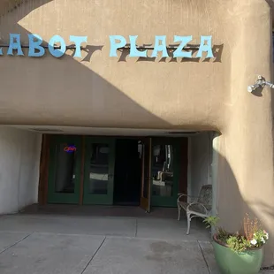 Outside where shop is located