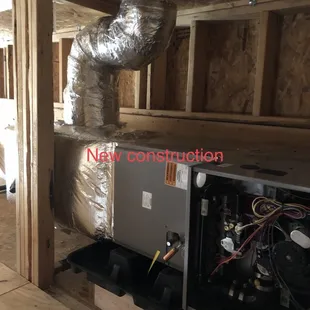 New construction install