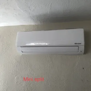 Mini split inside of house.