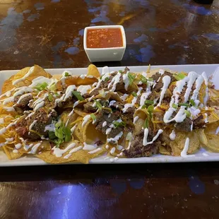 Cowboy Nachos with Steak