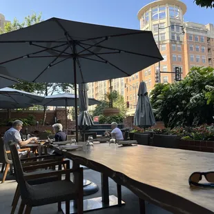 Outdoor seating, great!