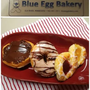 This is a sample of the fresh &amp; tasty treats at the Blue Egg. Congrats to the new owners Rick Anderson, Randy Anderson &amp; Carrie Schroeder!